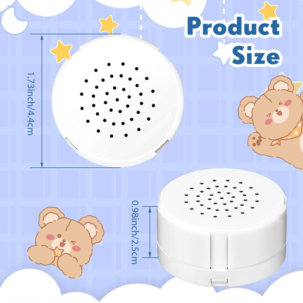 Handepo doll and pillow audio recording module for personal keepsakes.