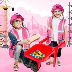 Handepo pink construction costume, stylish and comfortable for long play sessions