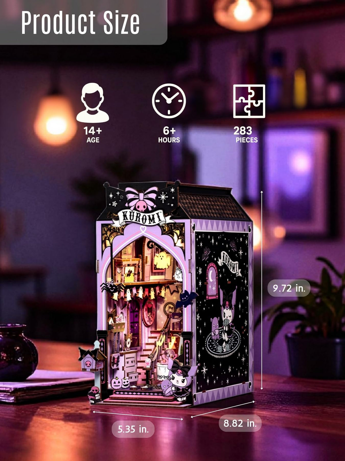 Hands Craft Kuromi Spooky House 283 pieces enables hands-on family bonding