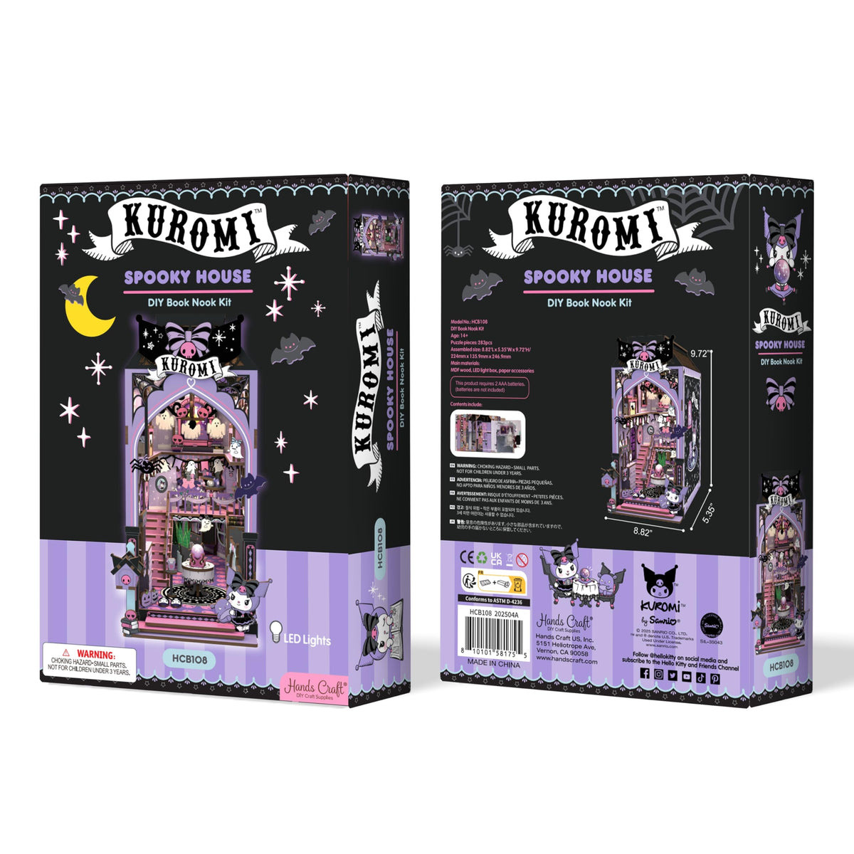 Hands Craft Kuromi Spooky House shelf insert becomes a charming focal point