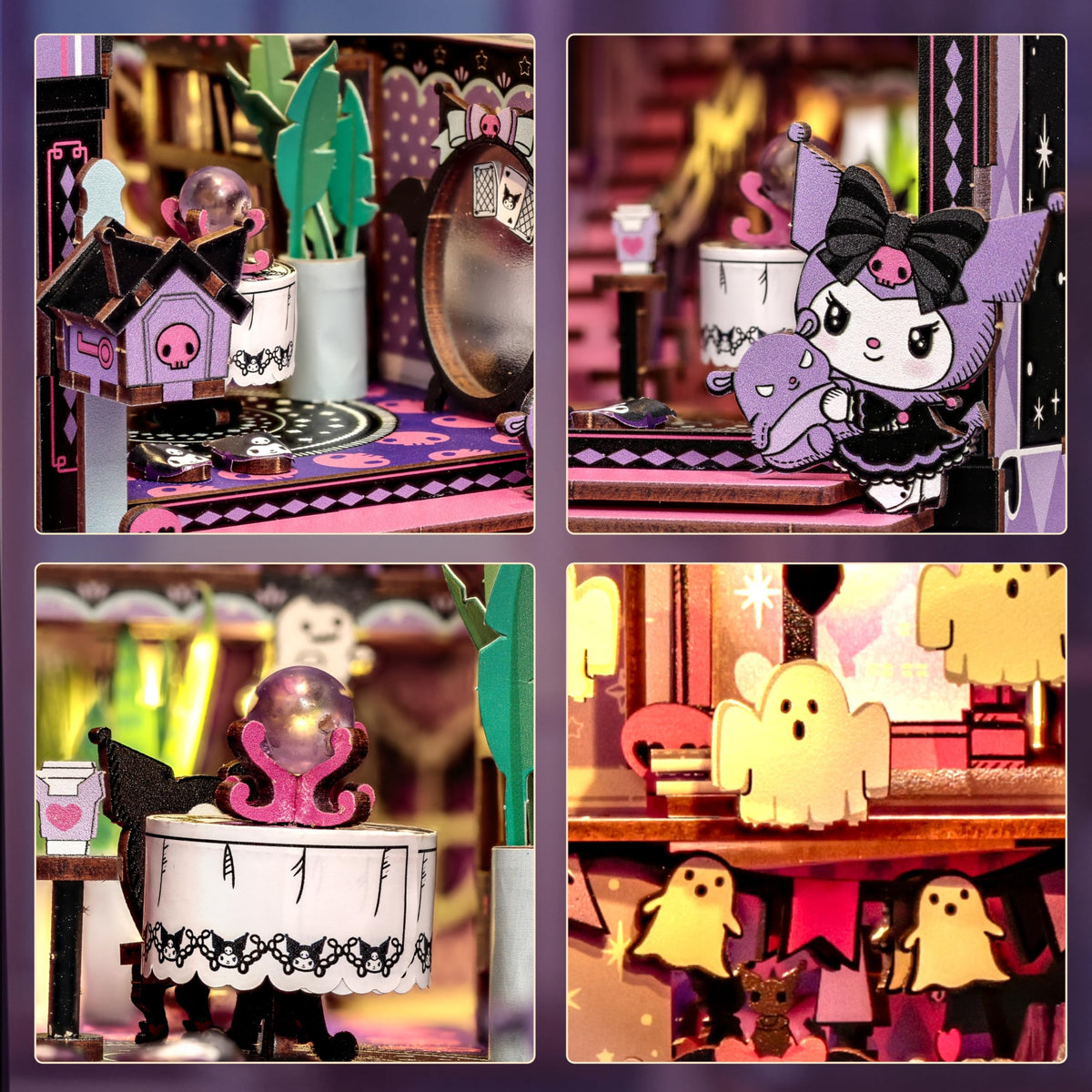 Hands Craft Kuromi Spooky House ghost bats and decor enhance the scene