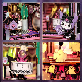 Hands Craft Kuromi Spooky House ghost bats and decor enhance the scene