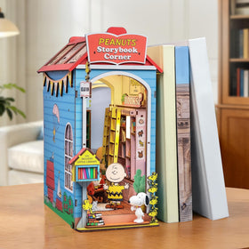 Hands Craft Peanuts Storybook Corner Kit laser-cut wooden pieces ensure precise fit.