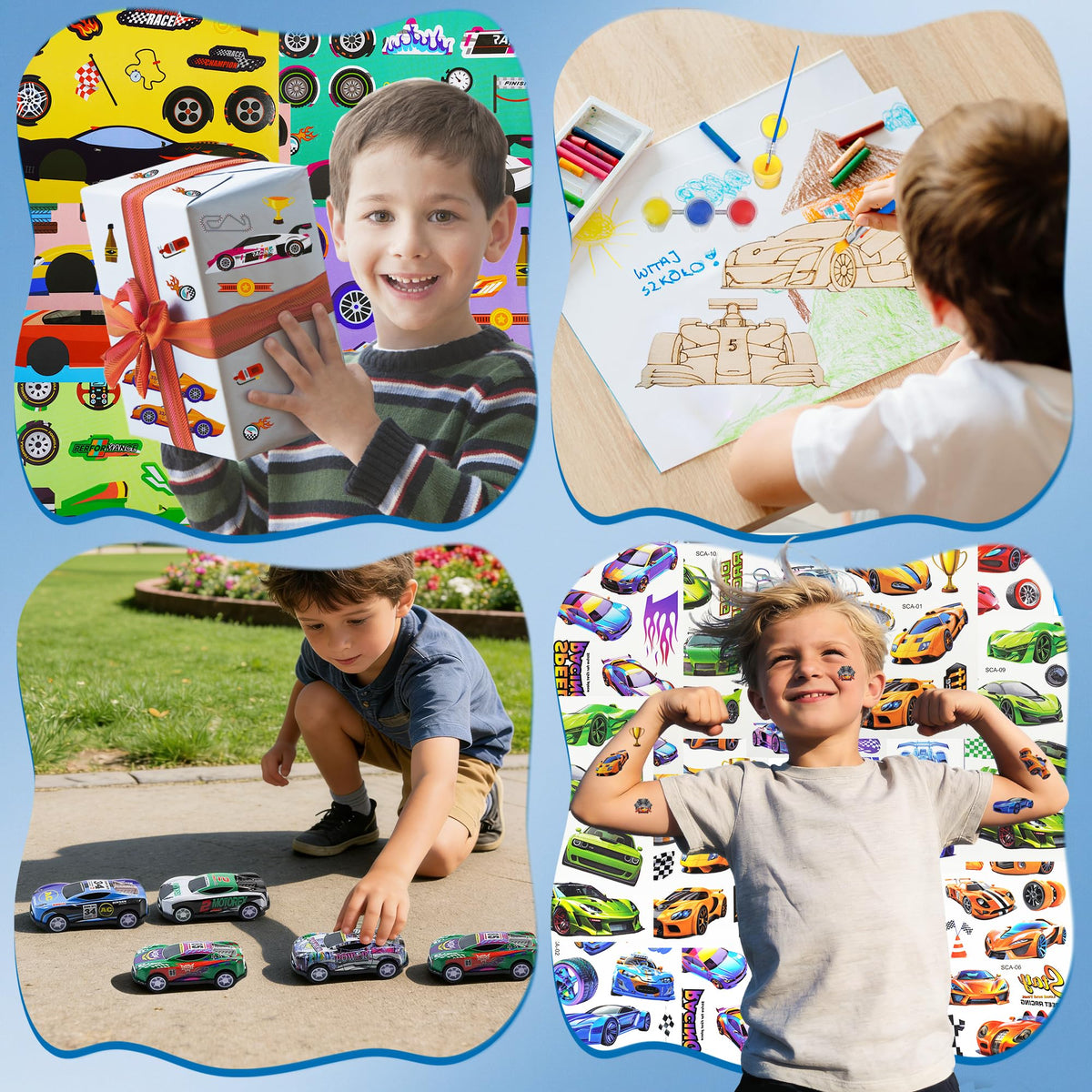 HandTool acrylic paint sets for kids' racing crafts