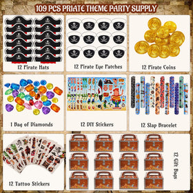 HandTool pirate eye patches for kids, easy-to-wear accessories for imaginative play.