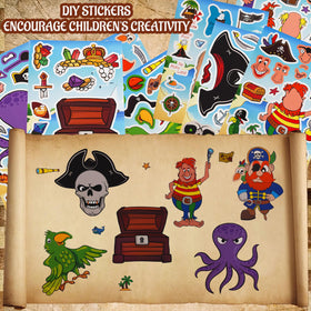 HandTool pirate stickers boost creativity in DIY crafts and party activities.
