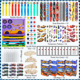 HandTool race car temporary tattoos for kids