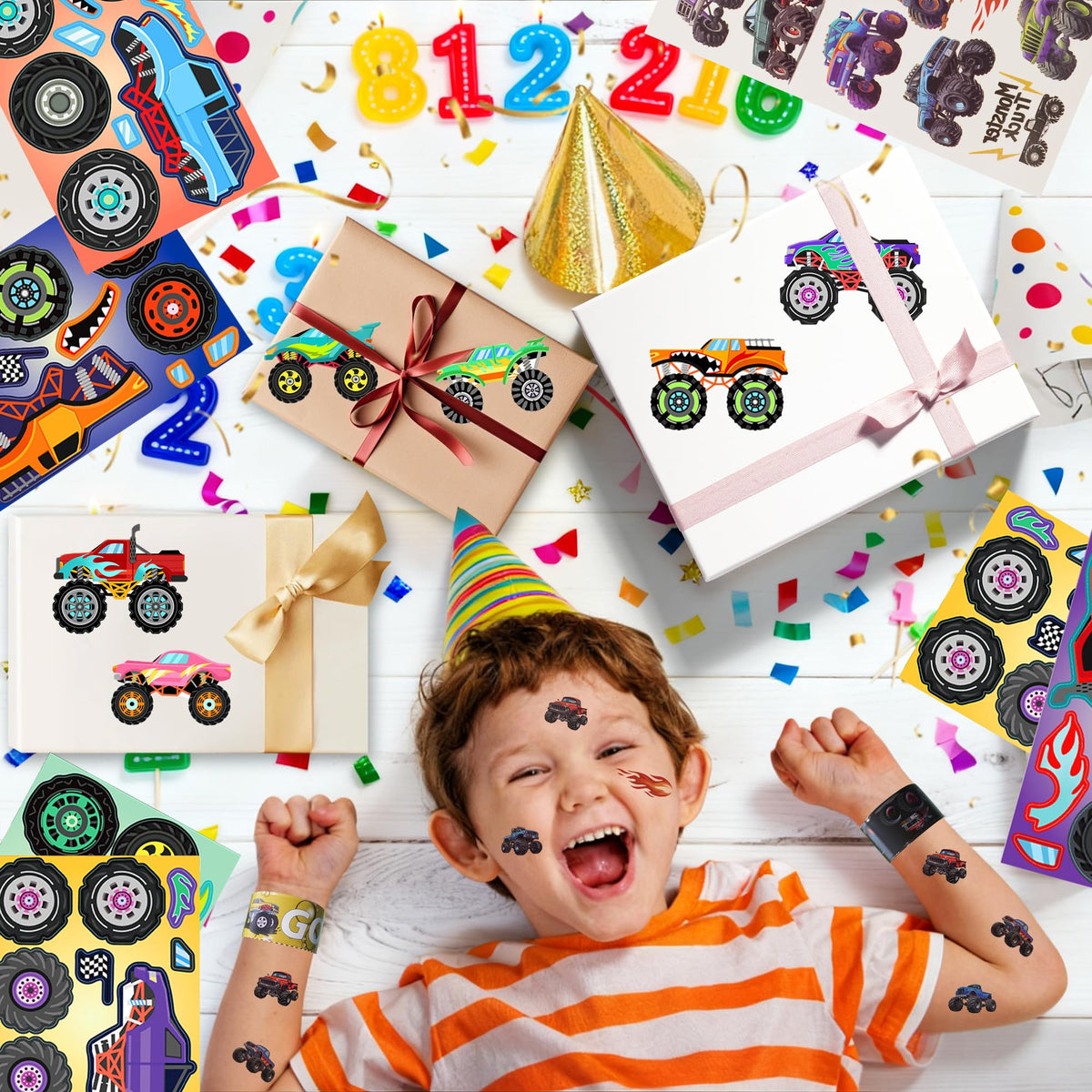 HandTool truck tattoos for quick kid-friendly decorations.