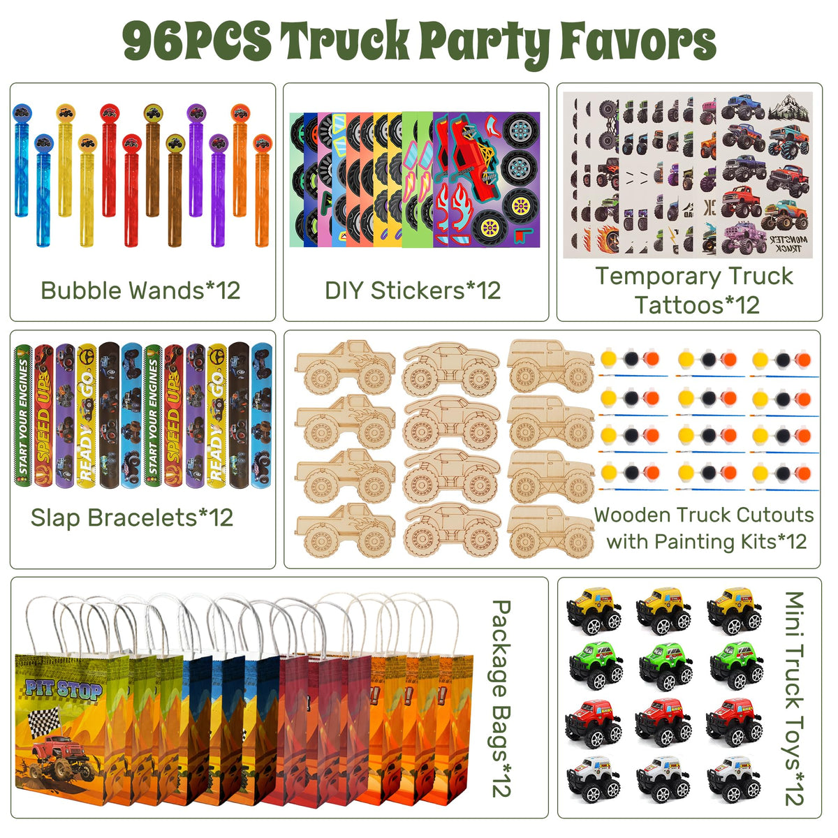 HandTool mini truck toys for interactive birthday play.