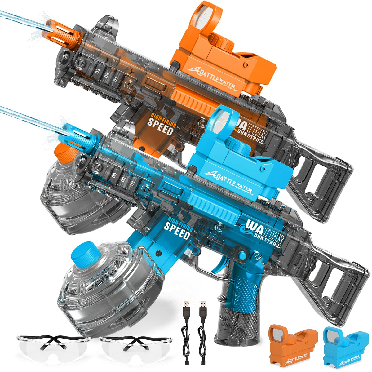 Handwell two-pack electric water guns for immersive backyard battles