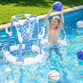 Handwell 4 basketballs included for immediate play.