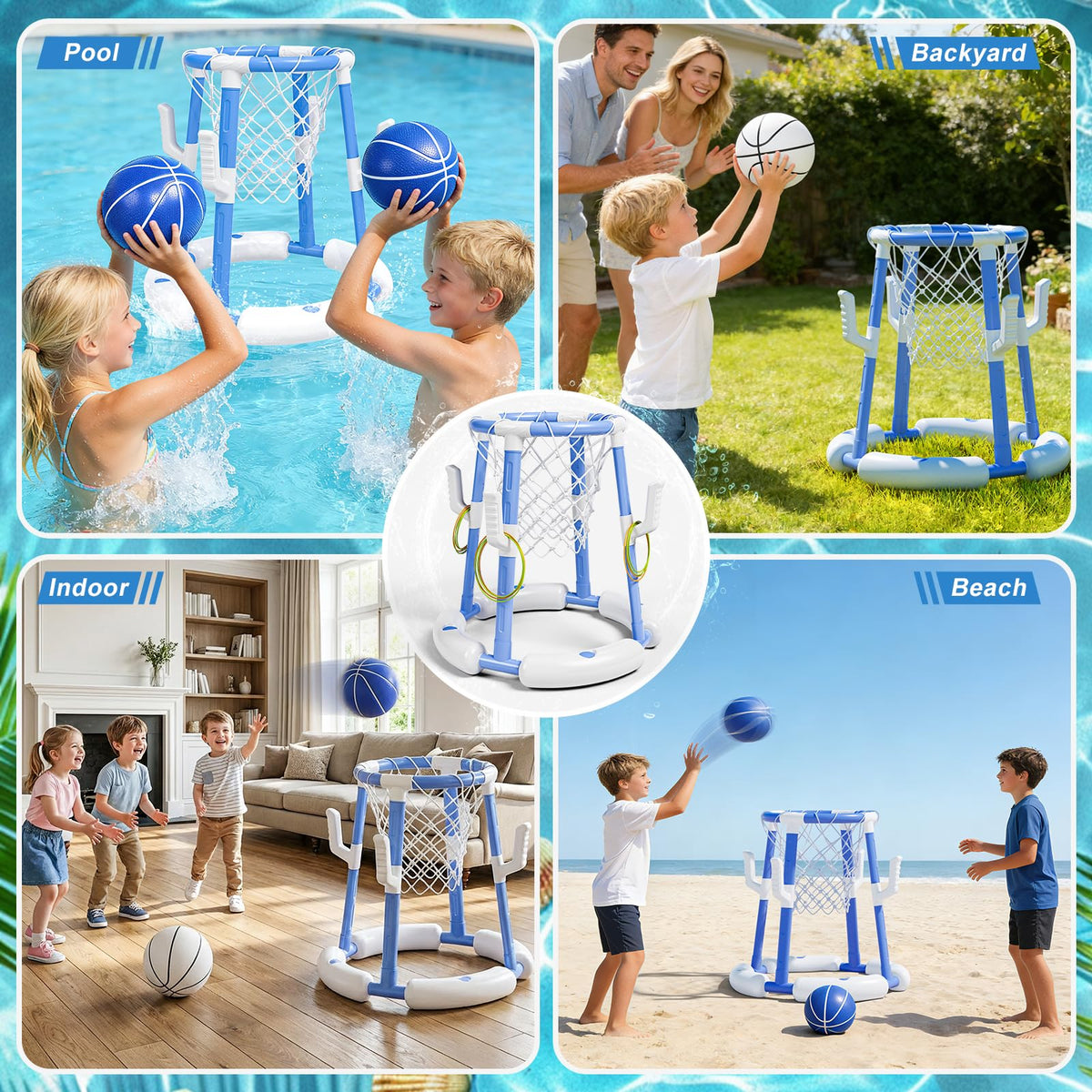 Handwell anti-tip base keeps stability on water.
