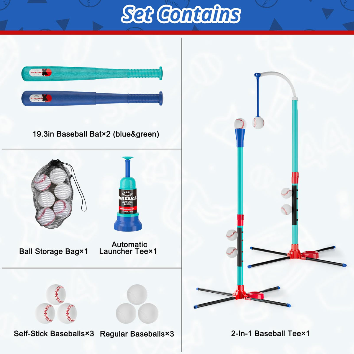 Easy assembly with clear instructions for Handwell baseball set.