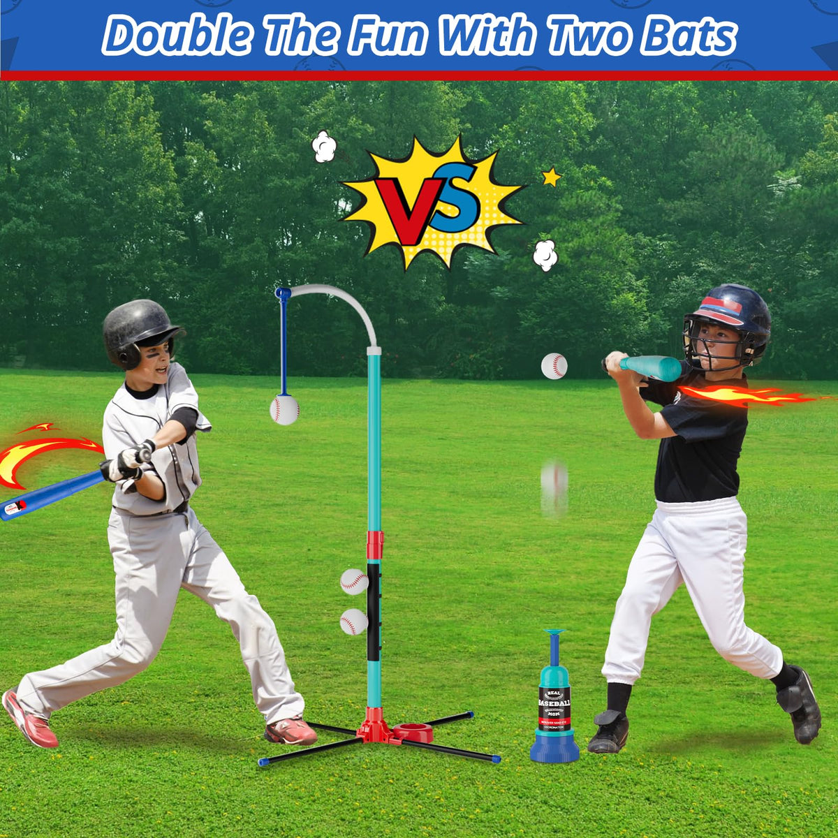 Self-stick baseballs by Handwell are easy to reset for quick rounds.