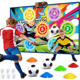 Handwell electronic soccer scoreboard showing real-time scoring for home play