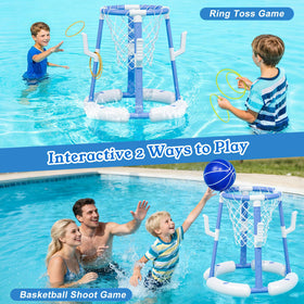 Handwell ring-toss pro-play setup for backyard parties.