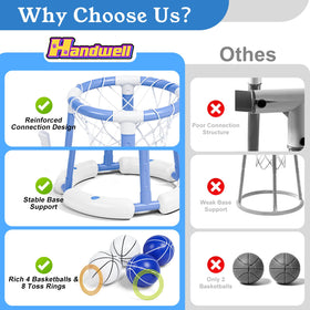 Handwell simple tool-free assembly for indoors or outdoors.