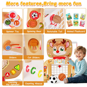 Handwell slam dunk basketball play area encourages early hand-eye coordination.