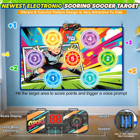 Handwell soccer target play area focusing practice setup