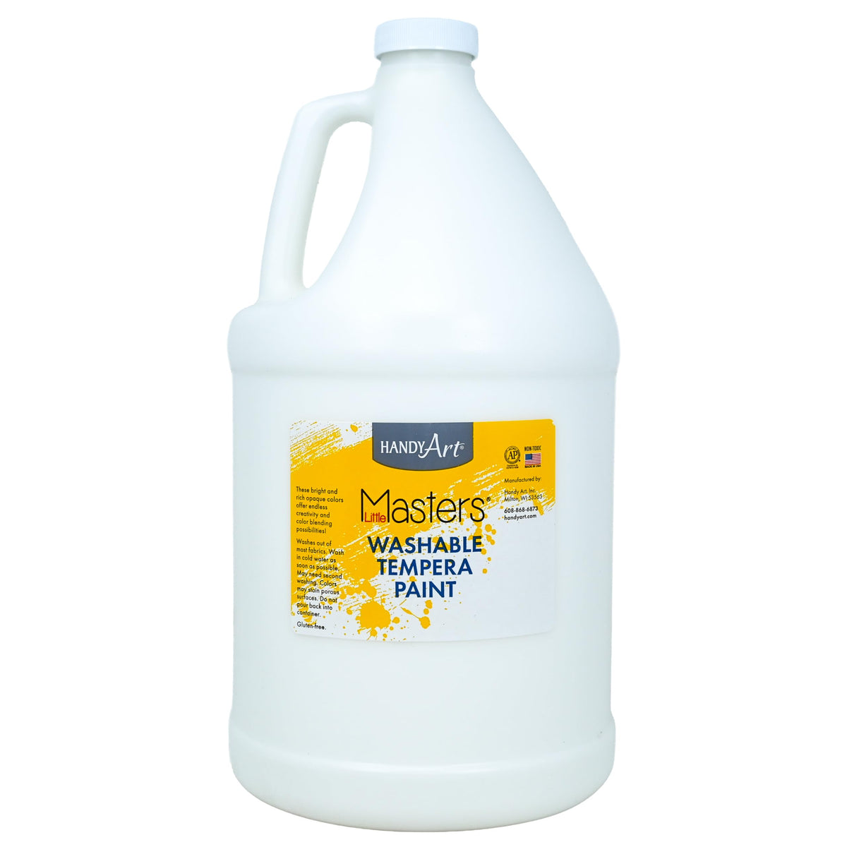 Handy Art Little Masters tempera bottle pour enables mess-free classroom use.