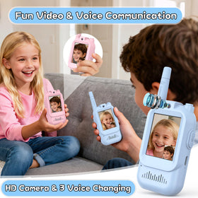 Hangrui kids walkie talkies compact handheld pair ideal for small hands.