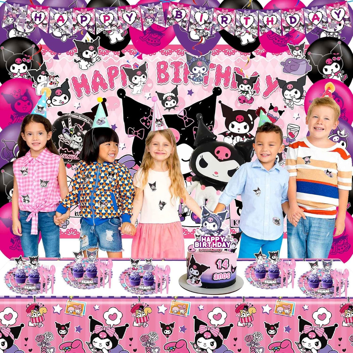 HANISNA Kuromi utensils complete cutlery set for kids party dining