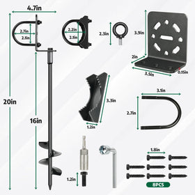 hannger 12mm anchor rods reinforce stability in windy conditions.
