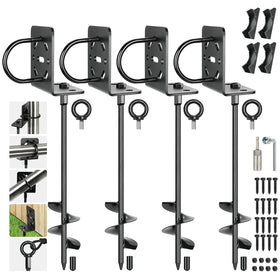 hannger ground anchors 20-inch pack provide sturdy outdoor stabilization for sheds and fences.