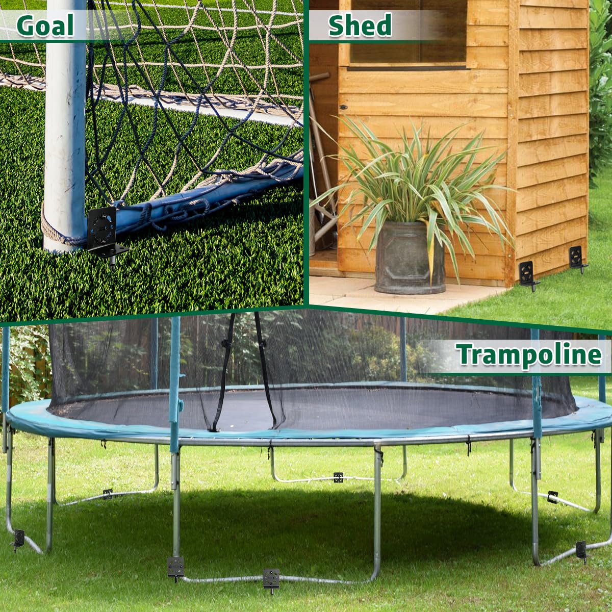 hannger versatile kit supports gazebos, swings, fences, and carports.