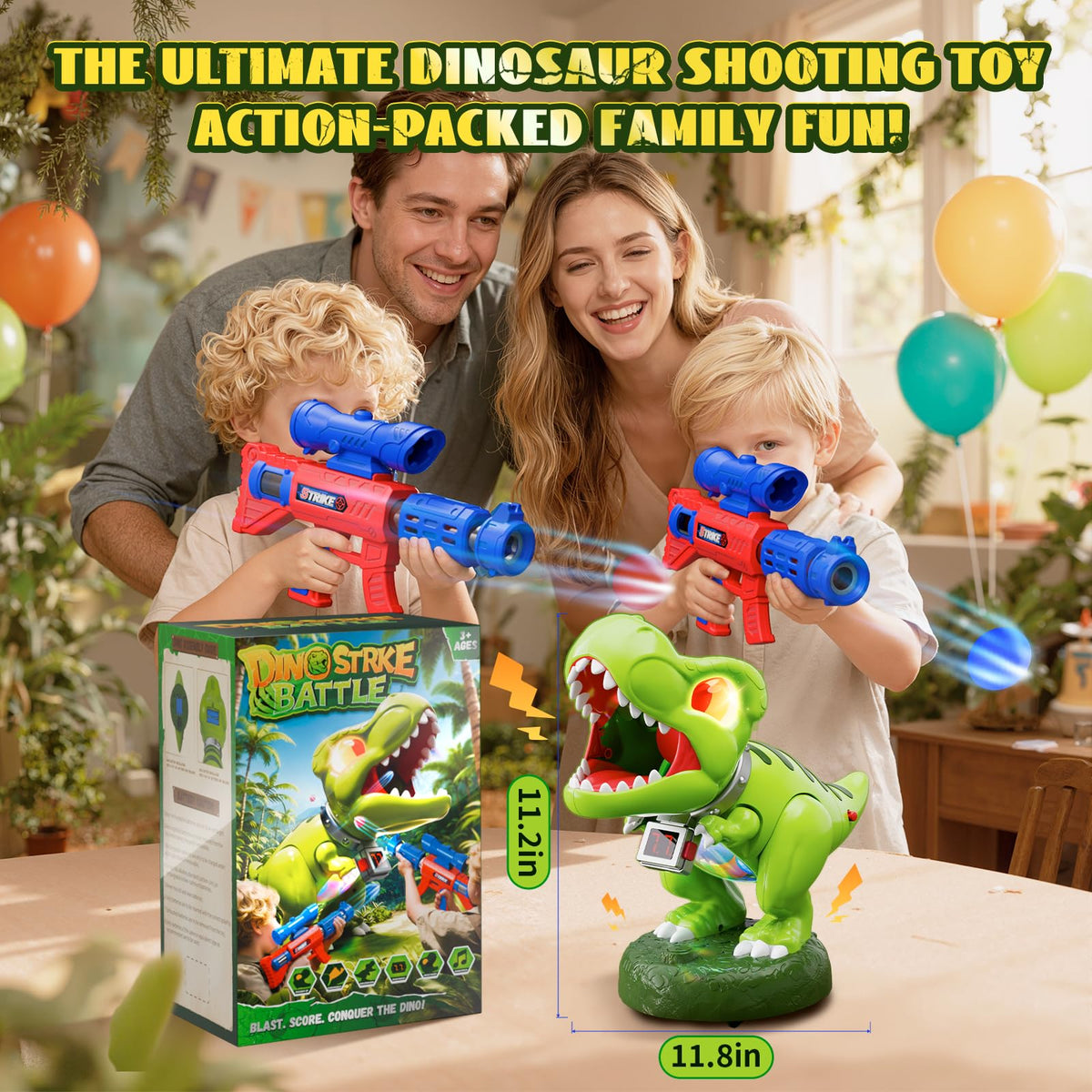 Hanroni dinosaur action playset – vivid scene for imaginative battles.