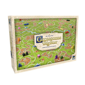Hans im Gluck Carcassonne Big Box 2025 base game laid out for strategic tile placement.
