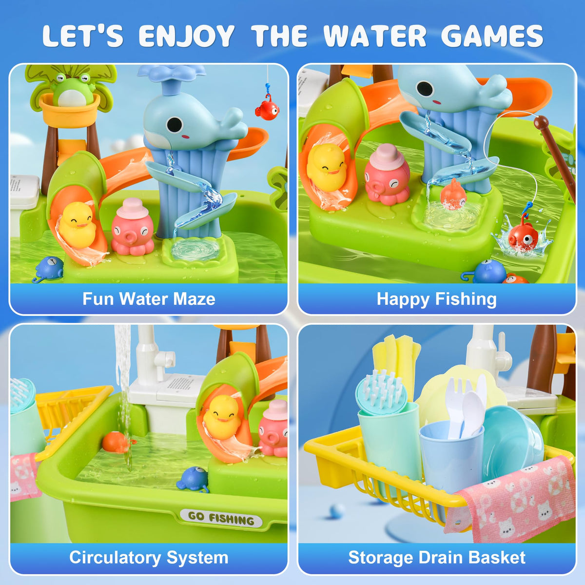 Hanyutom cloud-tap provides gentle water flow for kids