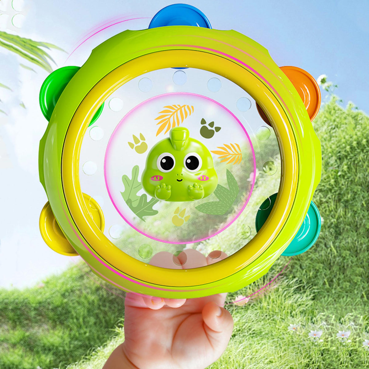 HAOHAOSHUA rattle-teether combo close-up emphasizes varied textures for exploration.