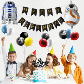 Haooryx galaxy wars themed decorations boost party storytelling.