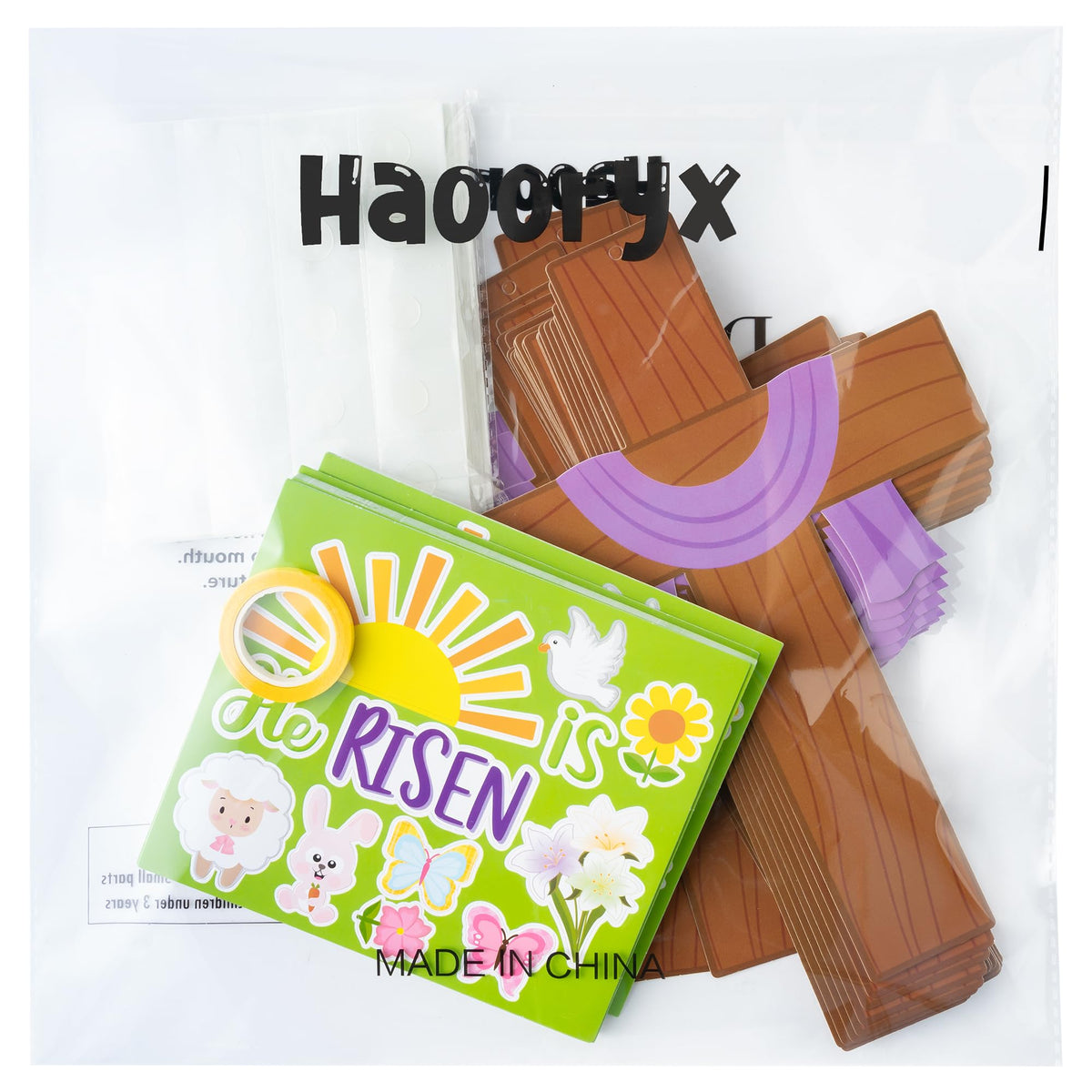 Haooryx He is risen quote ornament ready for display