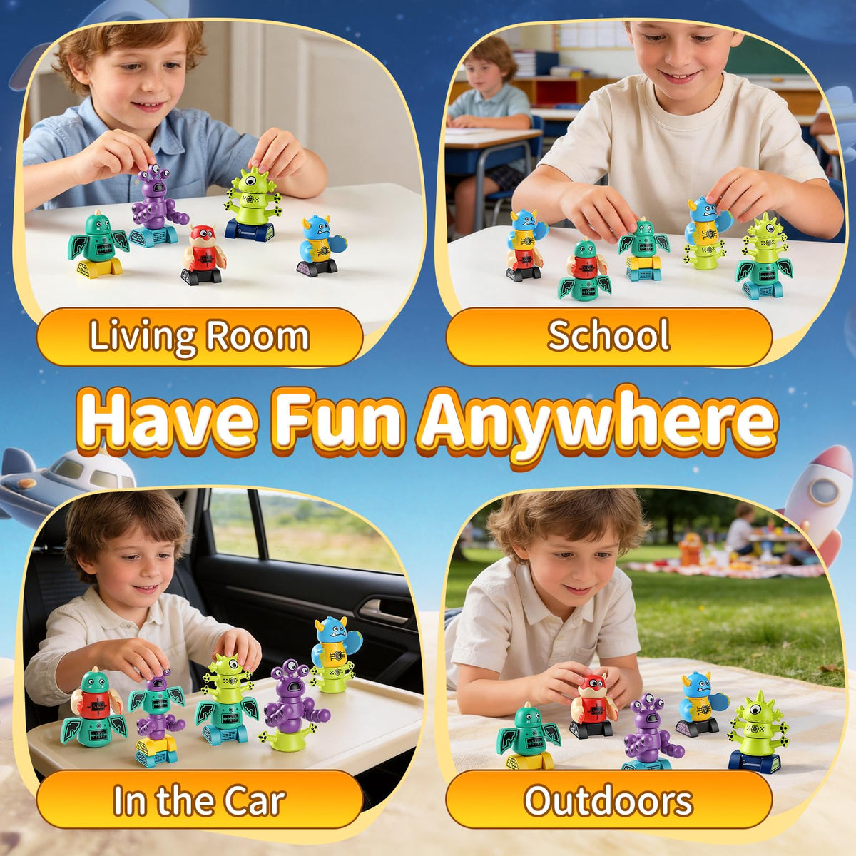 Haoshoon magnetic robot set ideal as birthday gift idea