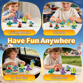 Haoshoon magnetic robot set ideal as birthday gift idea
