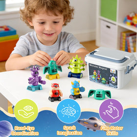Haoshoon monster robot set for STEM play and problem solving
