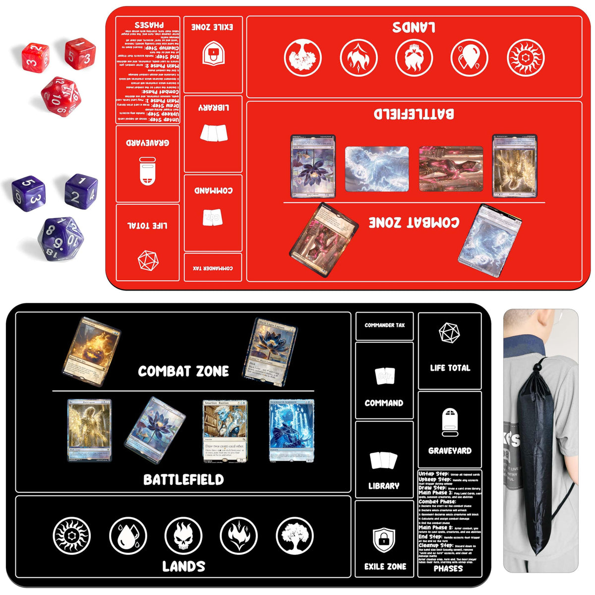 HaoSiTeck compact travel case simplifies game nights.