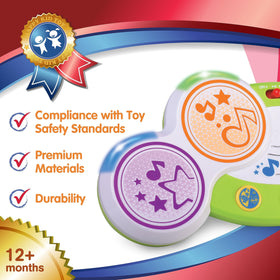 HAP-P-KID Magic Touch Drum safe materials ensure worry-free exploration.