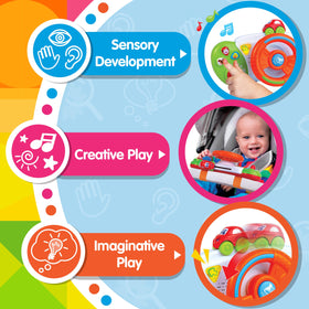 HAP-P-KID stroller toy supports sensory development and safe exploration.