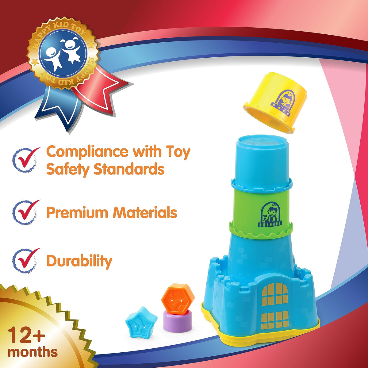 HAP-P-KID safe non-toxic materials ensure gentle toddler play