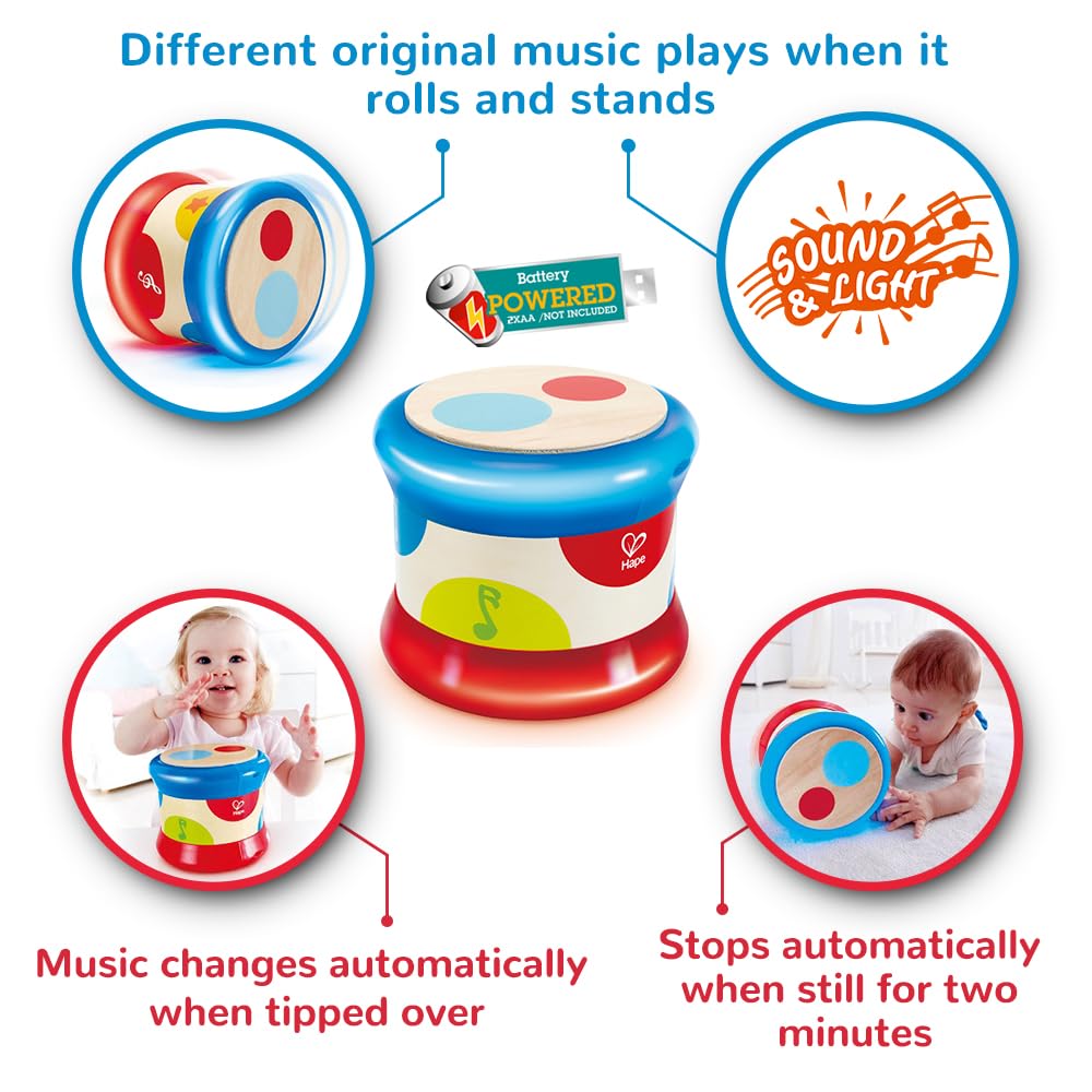 Hape Baby Drum light show during play session