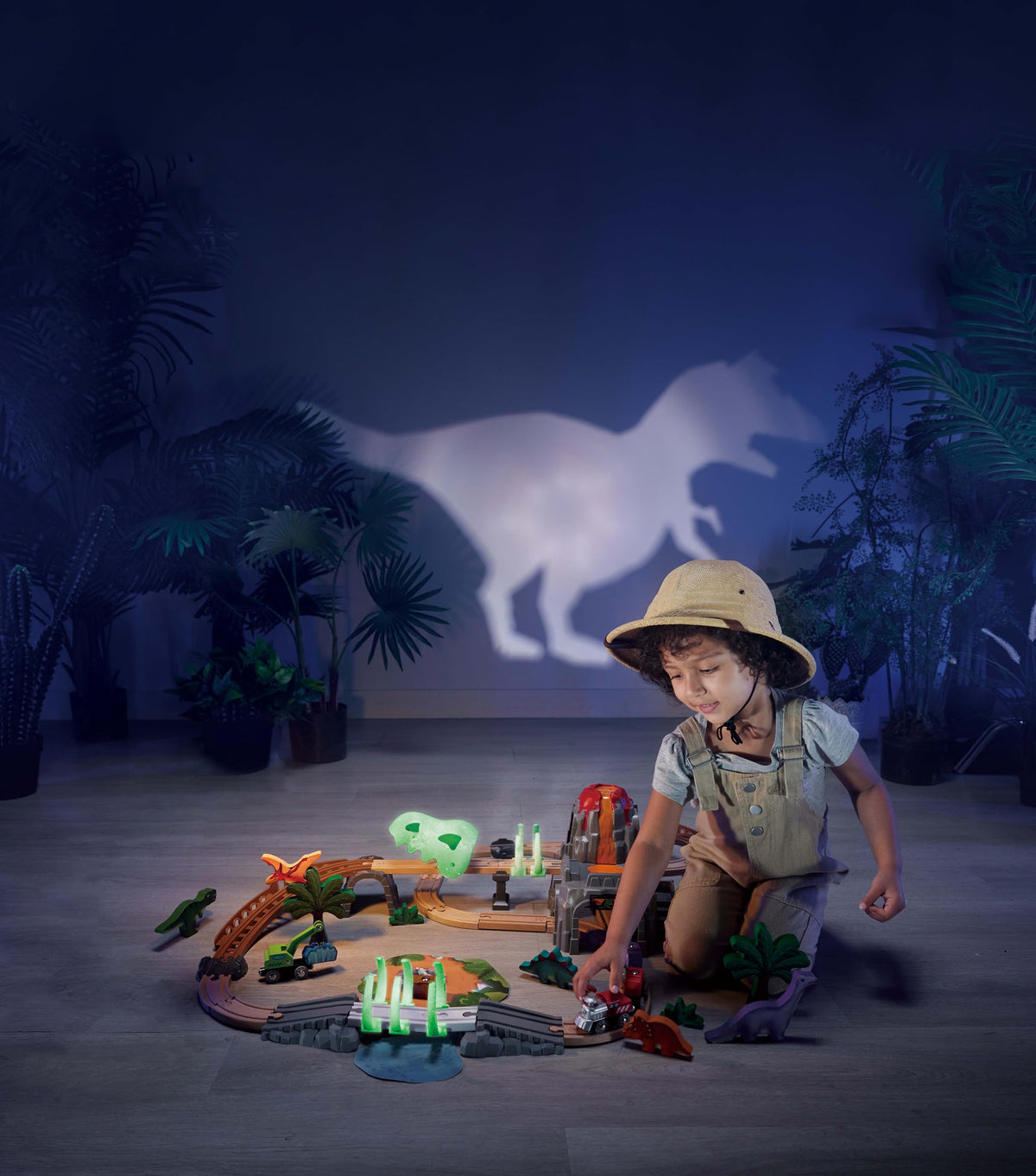 Hape beech wood tracks allow open-ended layout creation