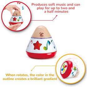 Hape E0332 battery-free operation provides safe, quiet play for calm moments.