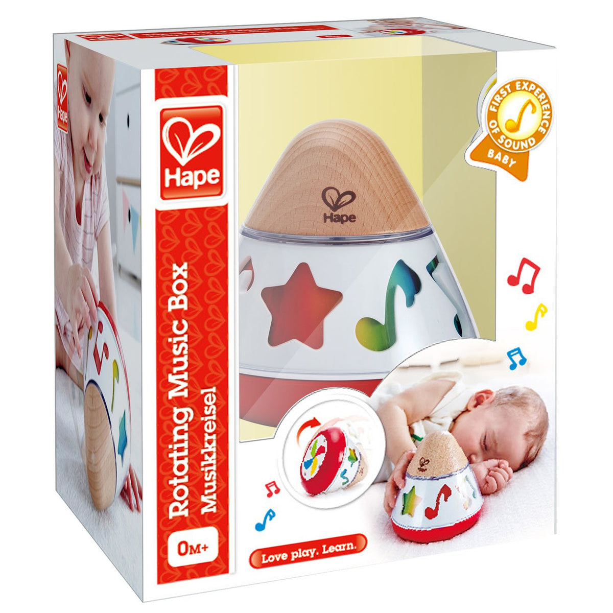 Hape E0332 lightly colored finish complements modern decor while entertaining baby.