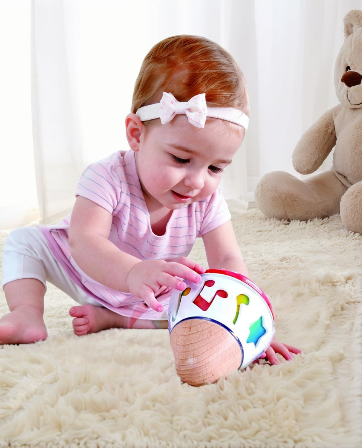 Hape E0332 sustainable wood design adds warm, natural charm to nurseries.