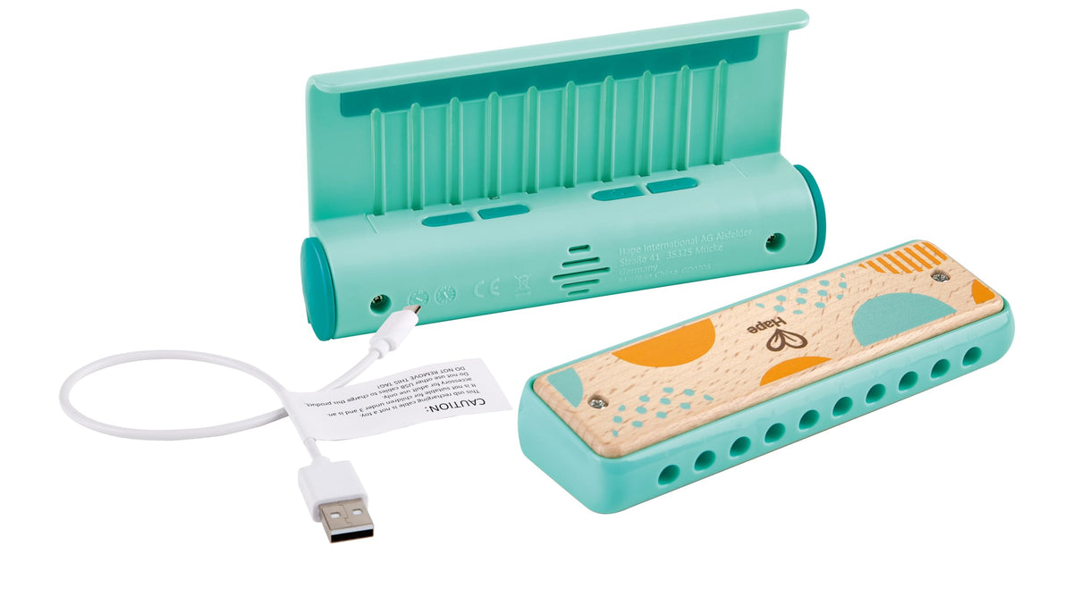 Hape harmonica in learning mode offers guided practice for beginners.