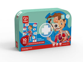 Hape Human Body Puzzle wooden bones show skeletal support in a playful way.