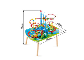 Hape Jungle Adventure Railway Table spinning birds add motion and color
